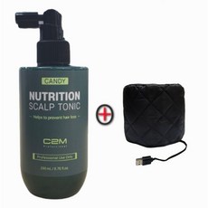 CNS월드전자 USB 전기 헤어캡 두피관리 전기모자 홈케어 세트+시투엠 캔디 스캘프토닉, 블랙, USB전기헤어캡+스캘프토닉(200ml)