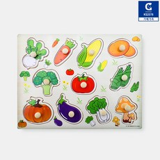 가베가족 바른손잡이 퍼즐 야채KS2578, 1개