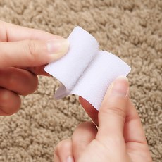 魔術貼無痕固定貼 園藝佈置公仔固定止滑魔鬼氈 防滑無痕背膠床單桌布沙發地毯黏, 1套, 子母(5片一包裝)