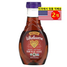 Wholesome Sweeteners 오가닉 로우 블루 아가베 333g 1개, 2개
