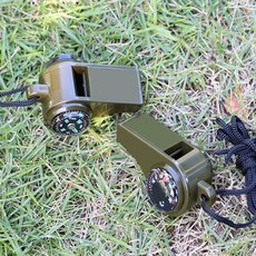 비상용 재난 생존 등산 나침반 호루라기 호각 휘슬, 1개, 상세설명 참조