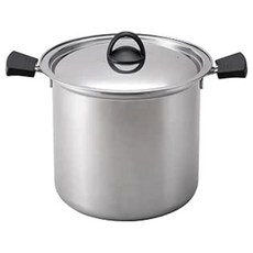 KAI 貝印不鏽鋼雙耳鍋23cm，雙耳湯鍋燉鍋，導熱均勻，易清洗, 銀, 1個, 23