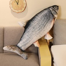 30 80cm 3D 금 물고기 부드러운 장난감 동물 잉어 베개 크리 에이 티브 소파 쿠션 선물, 30cm, grass carp, 1개