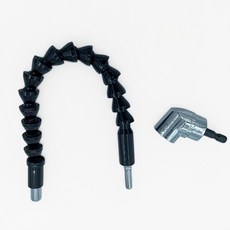 105도 직각 드릴 어댑터 유연 연장 비트 세트, 1개