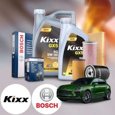 포르쉐 마칸GTS (DCN) 가솔린 킥스 GX5 SQ 5W30 엔진오일세트