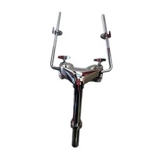 QDY 드럼 홀더 드러머 뮤지컬 퍼포먼스 톰 드럼 타악기 교체 액세서리, 42cm, 금속, 더블 탐 홀더, 1개