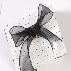 글로우 포장리본 포장끈, 화이트