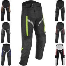 아마존평점4.5+ 미국출고 161641 남성용 방수 장갑 오토바이 바지 - 자전거용 탈착식 프로텍터가 있는 보호용 코듀라 직물 바지 (TR-1230 그린 6XL)