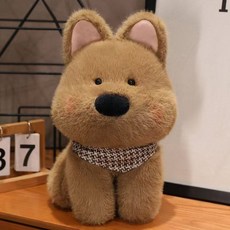 可愛小狗毛絨玩具 抱枕 兒童公仔 傢俱裝飾, 棕色  60厘米