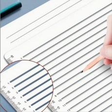 일상채움 A4 무지 노트 가로 세로 줄 긋기 자, 10mm 27라인, 1개