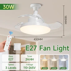 LED 천장 조명 리모컨 포함 모던 스마트 램프 RGB 디밍 가능 110V 거실 주방, 03 Golden 30W, 01 No Remote Control, 01 빠른