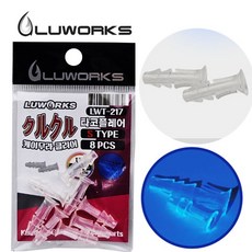 루웍스 LWT-217 타코웜 타코 파츠 플레어 스퀴드 타이라바 대구라바 루어 퓨리어스 고정 어시스트 어댑터, LWT-217 타코플레어파츠 S, 1개
