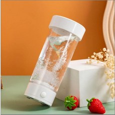 LMFUEN 단백질 쉐이크 믹스용 셰이커 병 자동 커피 젓는 컵 휴대용 믹서 및 믹서기 블렌더 배터리 강력한 425.2g(15온스) 식품 등급 소재(화이트), White