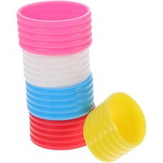 스쿼시그립 손잡이 라켓그립 5pcs 테니스 스쿼시 라켓 오버그립 실리콘 그립 밴드는 더운 습한 날에도 부드러운 흡수력을 발휘합니다. 랜덤 색상