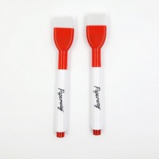 자석 부착 화이트보드 마카 빨간색 펜 고무 포함, 1개