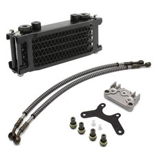 오일 쿨러 라디에이터 오토바이 냉각 원숭이 가와사키 예비 부품 먼지 자전거 모토 크로스, 1개, 9. Black 125cc140cc