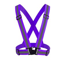 하이라이트 반사 스트랩 가능한 안전 밴드 를위한 의류 달리기 조정 조끼 탄성 승마