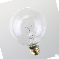 AR 인테리어 필라멘트 백열전구 볼램프 G95 40W 투명 E26 일광, 1