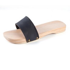 숯가마 나막신 꽃탕 나무 빅사이즈 슬리퍼 빈티지