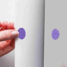 벨크로 타입 원형 접착 패치 20mm 접착테이프, 검정