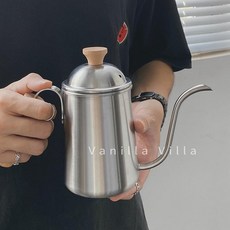 캠핑 커피 드립 주전자 휴대용 드립세트 핸드드립세트 포트, 커피 컬러, 1개, 1L