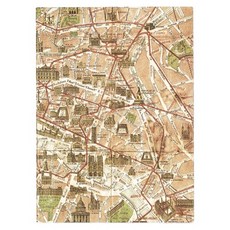 ARTEMIS 북커버 프리사이즈 FFSBC, 파리 지도, 1개