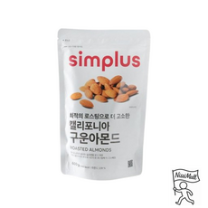 simplus 캘리포니아 구운 아몬드, 600g, 1개