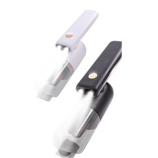 安伯特 百變旋轉手持無線吸塵器 家用車用 USB充電 兩用吸塵 輕巧便攜, AD240003黑色