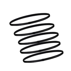 쿠쿠스토어 5pcs 미끄럼 방지 탄성 스포츠 헤어 밴드 블랙 스트레치 머리띠 요가 러닝 사이클링 여자 피트, 02 5pcs Black