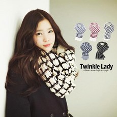 【崔可小姐】韓國專櫃款 情侶款《 馬海毛格子圍巾 男女 格子 圍巾 【XE0001】