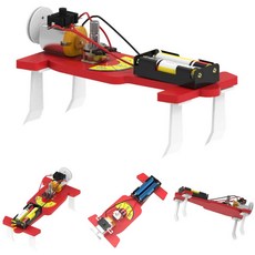 레이싱 진동카 만들기 진동조절 가변저항 역할 원리학습 로봇 자동차 (롱다리형 1인용)