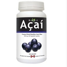 Brazil Acai 아사이베리 농축 영양제 Acai MAX 500mg 120정, 1개