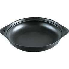 유유마트 국산 업소용 경질 스마트 낮은 전골 찌개 냄비 하부만 (뚜껑X), 블랙, 1개, 24cm