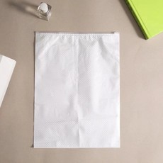 小方格珠光膜拉鍊袋 服裝包裝袋 白色米格袋 複合PE透明, 1個