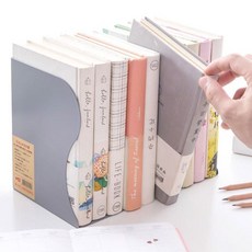 마이찰리_ 길이조절 자바라 철재 간이 미니 책꽂이 칸막이 책상책꽂이 철재책꽂이 북앤드 책상북앤드 칸막이책꽂이 _Mycharlie, 중형 화이트