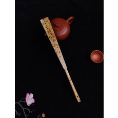 雲妃斑竹古方款摺扇, 如圖所示, 1個
