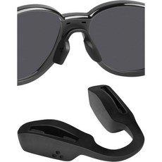 블레이저백 교체용 코 조각 패드 오클리 트레일링 포인트 OO9447 선글라스 3049495, 표준, 블랙