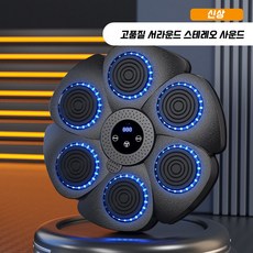 뮤직복싱기계가정용 스마트뮤직복싱 가정용샌드백 멀티 복싱 표적 실내 헬스기구, 블랙