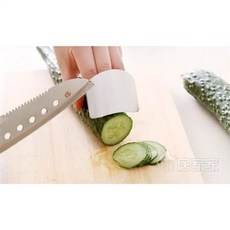 居家家 手指護片, 不銹鋼護手器創意廚房小用品工具切菜保護手指防切護指神器, 1個