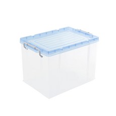 聯府 強固型掀蓋整理箱 19L 可超取 透明 台灣製 K014, 1個, 藍色