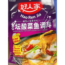 好人家水煮肉片調料包（不含肉） 四川麻辣水煮魚牛肉調料包（不含肉）, 1個, 老壇酸菜魚調料360g, 360ml