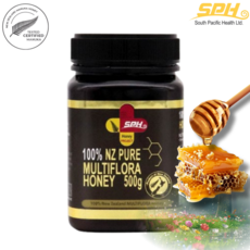 SPH 100% 순수 천연벌꿀 뉴질랜드 야생화꿀 500g 멀티플로워 허니 잡화꿀, 단품