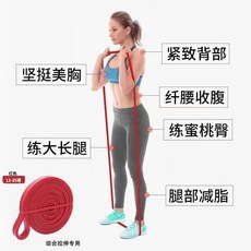 IVIM 彈力繩助力帶 引體向上輔助帶 專業款阻力帶, 紅色 阻力約35磅體態綜合訓練, 紅色