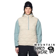 Mountain Hardwear Seek Out 女半門襟連帽保暖背心 化石 2129651
