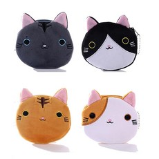 [ 862942 ] 동전용 작은 변경 지갑 4피스 고양이 얼굴 동전 지갑 파우치 교체 홀더 지퍼 포함 여성 여아용 귀여운 동물 만화 머니 오거나이저 장신구 주얼리 가방 선물, [ 862942 ] 동전용 작은 변경 지갑, 4피스 고