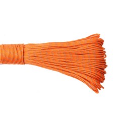 GEGEDA 2mm 반사 Paracord 3 생존 낙하산 코드 매는 밧줄 캠핑을위한 스트랜드, 02 15meters, 09 2mm orange, 1개