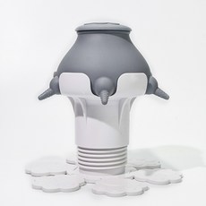 升降款貓爪幼貓餵奶器寵物仿真奶瓶仿生幼犬小貓自助吸奶狗餵奶器, 1個, 灰色(含白盒):1個, 1L