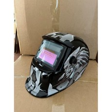 頭戴式 太陽能自動變光電焊面罩 氬弧焊 燒焊帽, 1個, 拉花107-戰士
