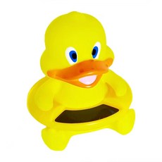 兒童造型水溫計 寶寶洗澡溫度計 嬰兒沐浴測溫計 ABS+矽膠材質, 小鴨水溫計