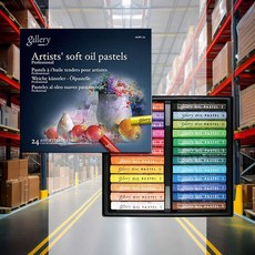 전문가용 오일파스텔 24색 지함 그림그리기 섬세한표현 입시 다용도 다꾸 색칠용